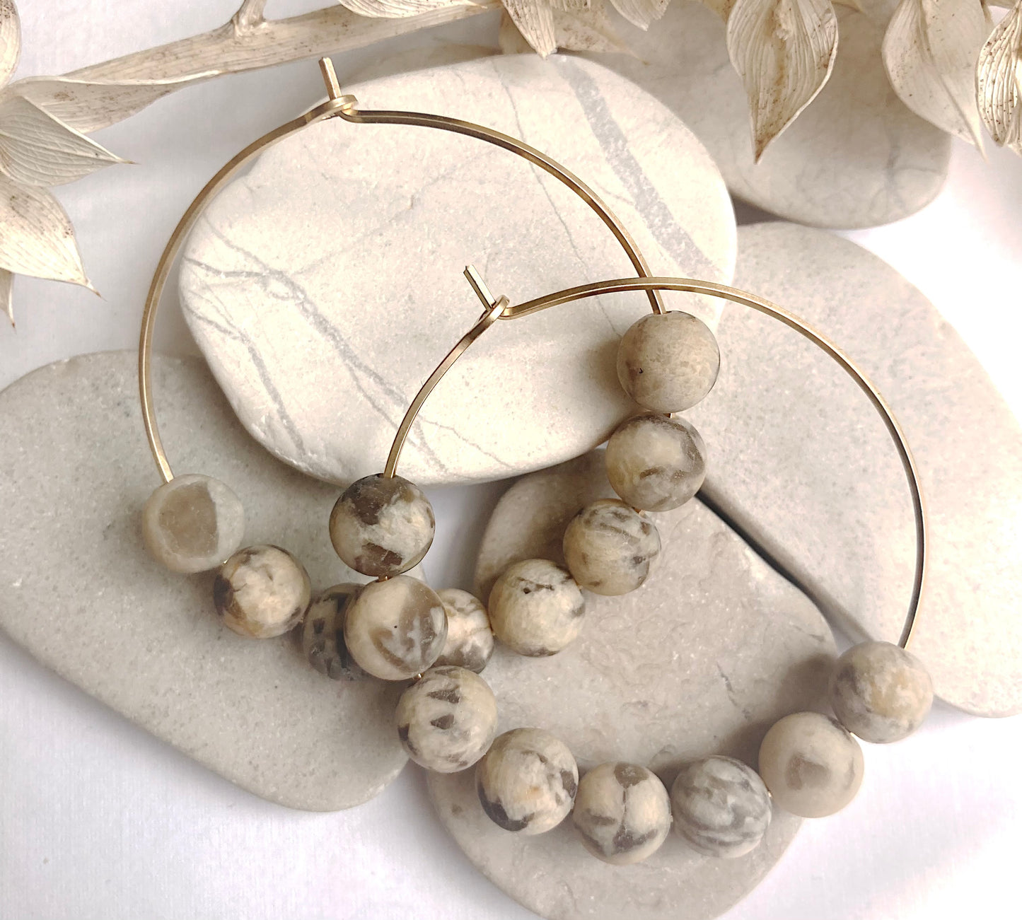 12c-Beaded Hoops-Graphic Feldspar-GF