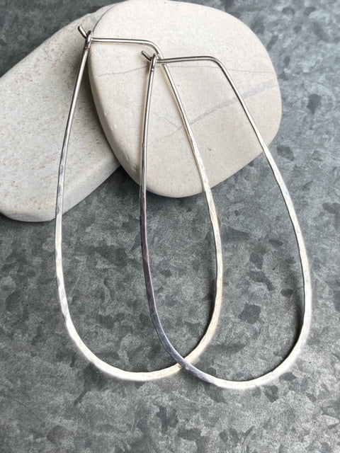 1-Large Teardrop Hoop-SS